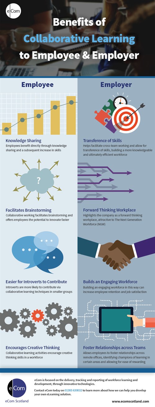 Benefits Of Collaborative Learning Infographic ECom